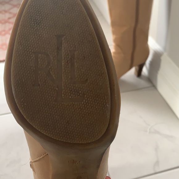 Classic Ralph Lauren Camel Leather Boots - Picture 7 of 7